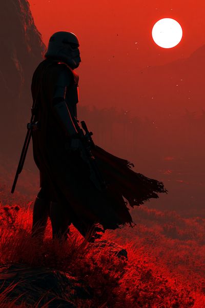 Sith Warrior Sunset Poster.
