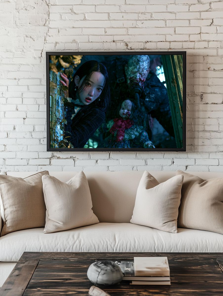 Haunted Dollhouse Horror Print. — room view 1