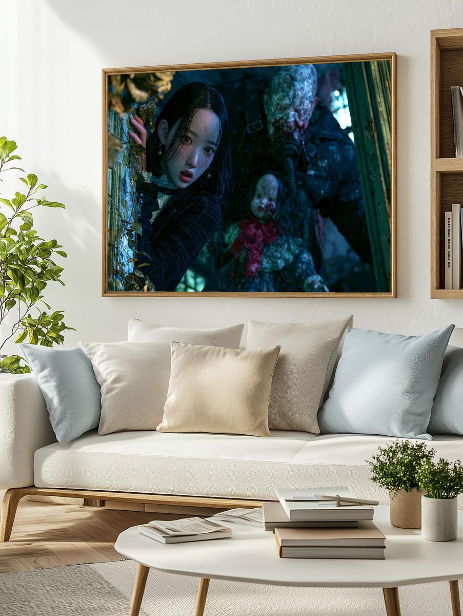 Haunted Dollhouse Horror Print. — room view 2