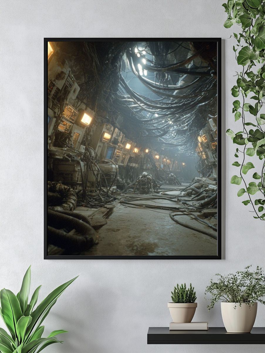 Industrial Sci-Fi Corridor Poster. — room view 4