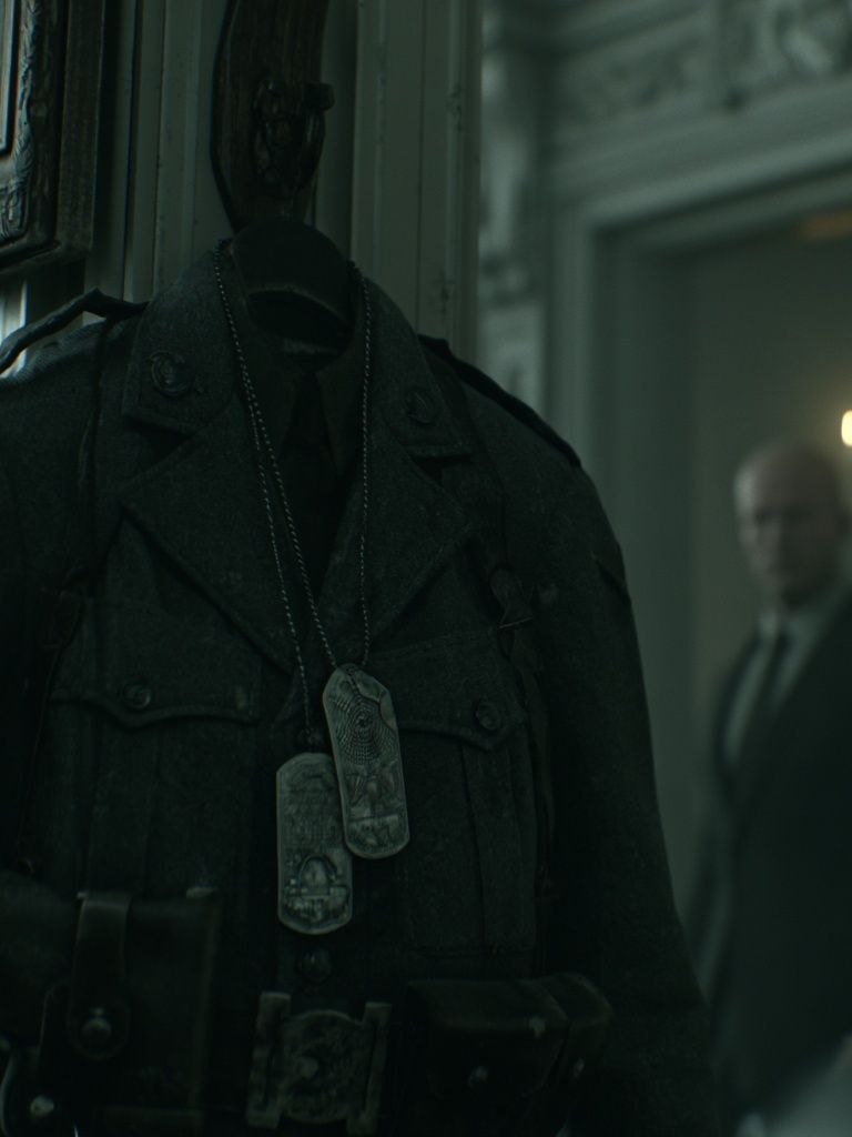 Dark Military Coat Horror Poster. poster detail