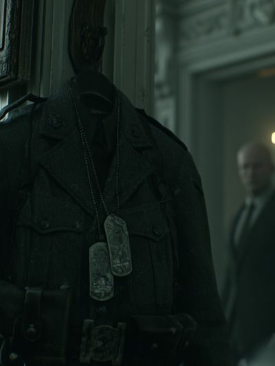 Dark Military Coat Horror Poster.