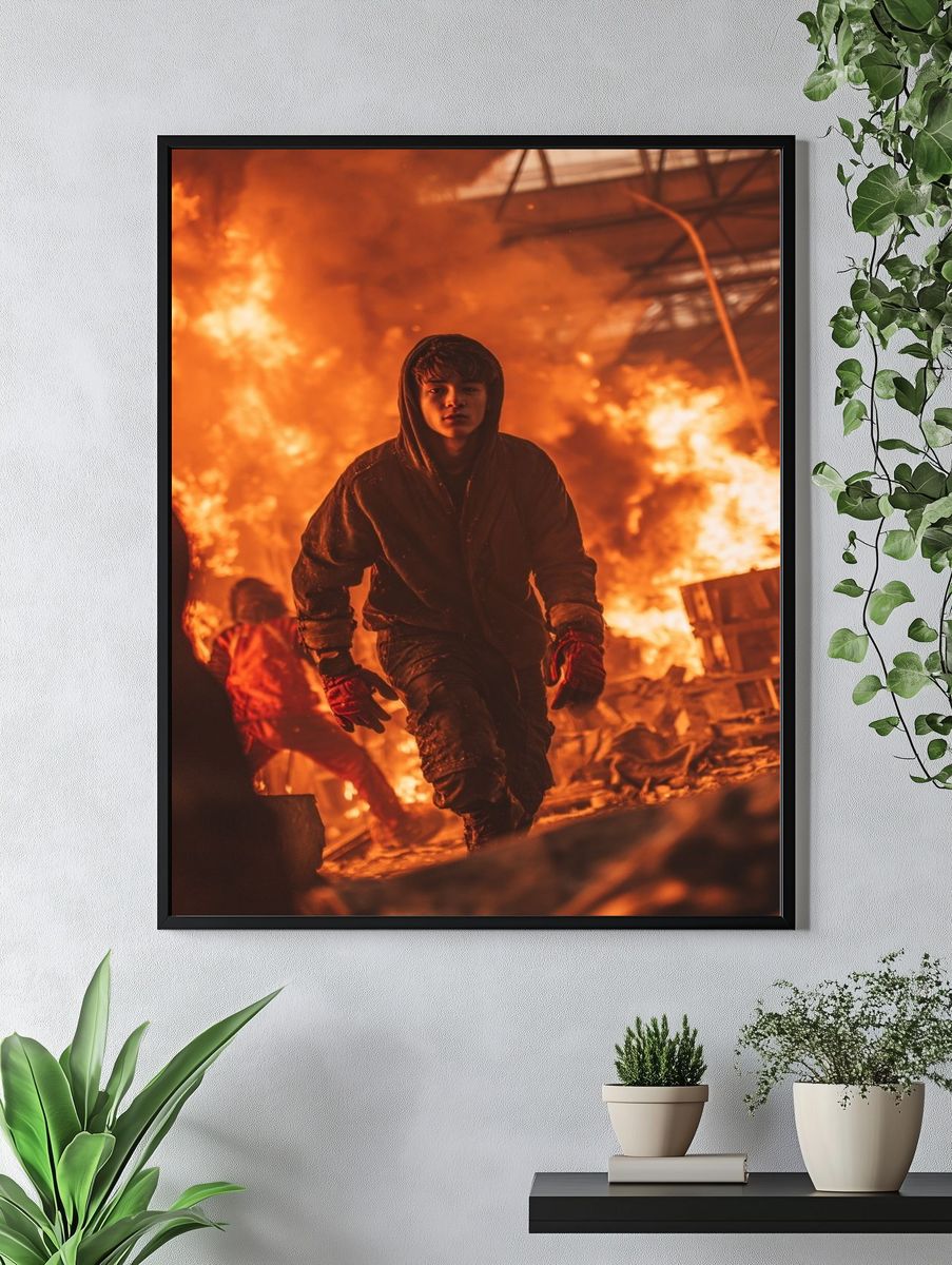 Fire Escape Action Poster. — room view 4