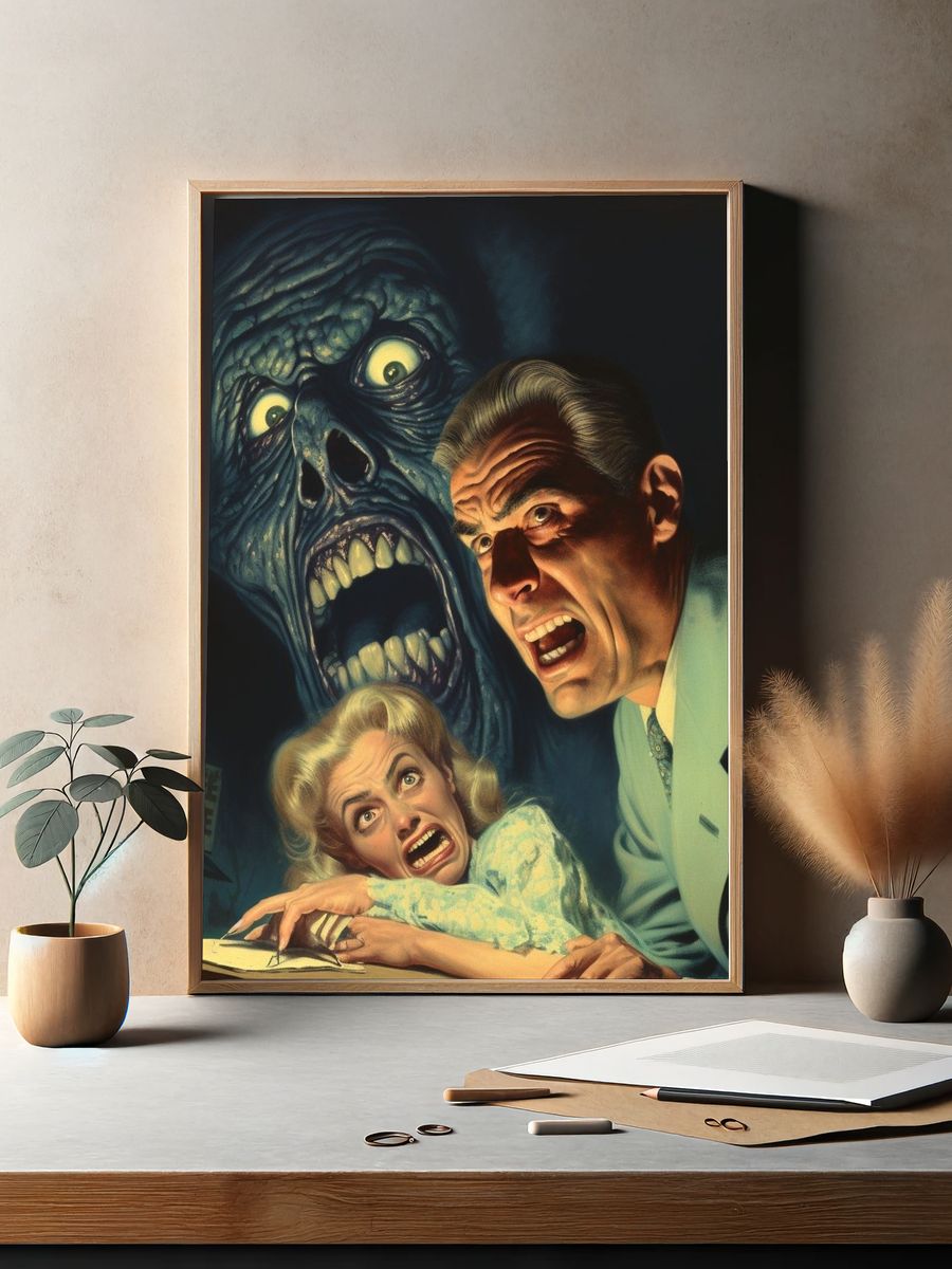 Classic Monster Horror Poster. — room view 2