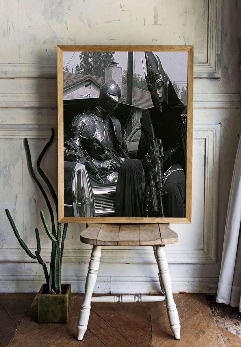 Dark Knight and Queen Sci-Fi Poster. — room view 1