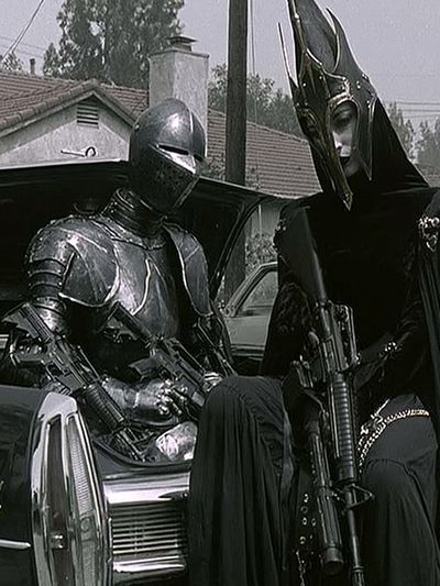 Dark Knight and Queen Sci-Fi Poster.