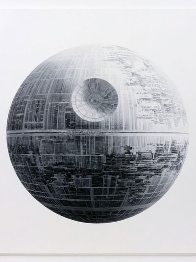 Death Star Minimalist Print.