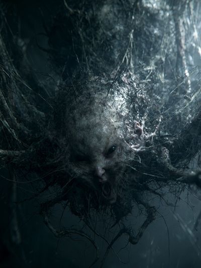 Creepy Forest Creature Horror Print.