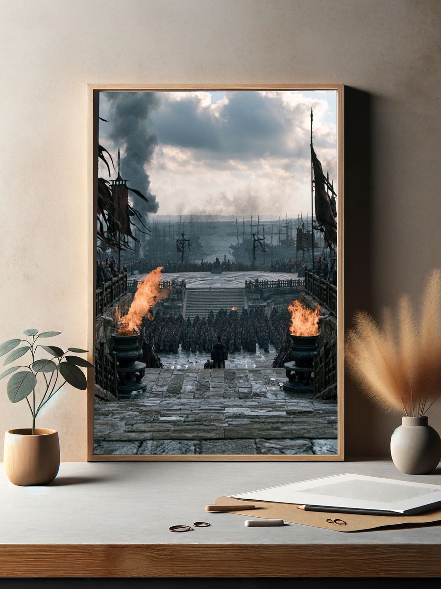 Dark Harbor Siege — Fantasy Print. — room view 2