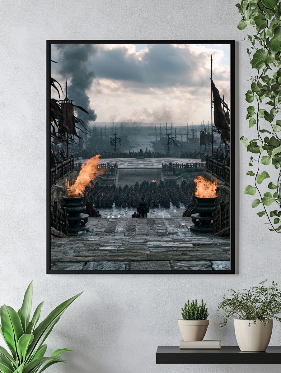 Dark Harbor Siege — Fantasy Print. — room view 4