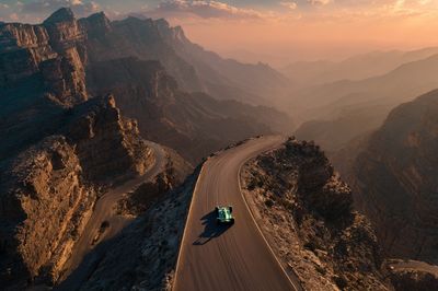 Mountain Road at Sunset Poster. poster