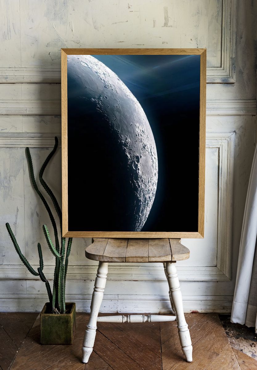 Moon Surface — Space Print room preview