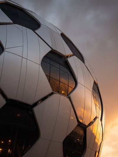 Modern Soccer Stadium — Photography Print. poster print