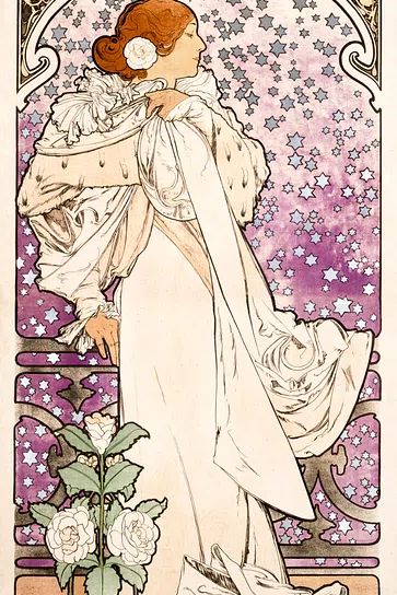 La dame, aux camelias, Sarah. poster — fine-art art