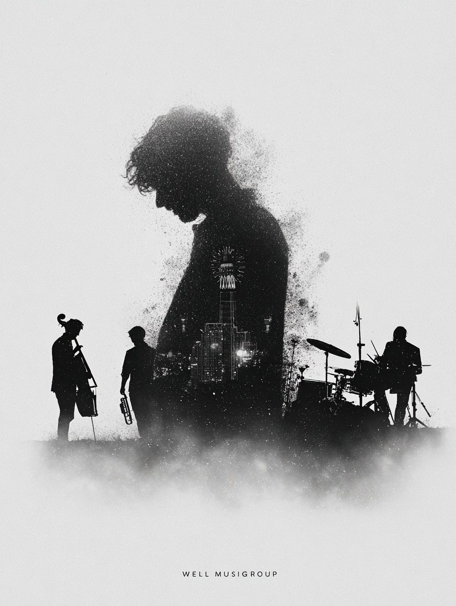 Musicians Silhouette — Fine Art Print. poster detail