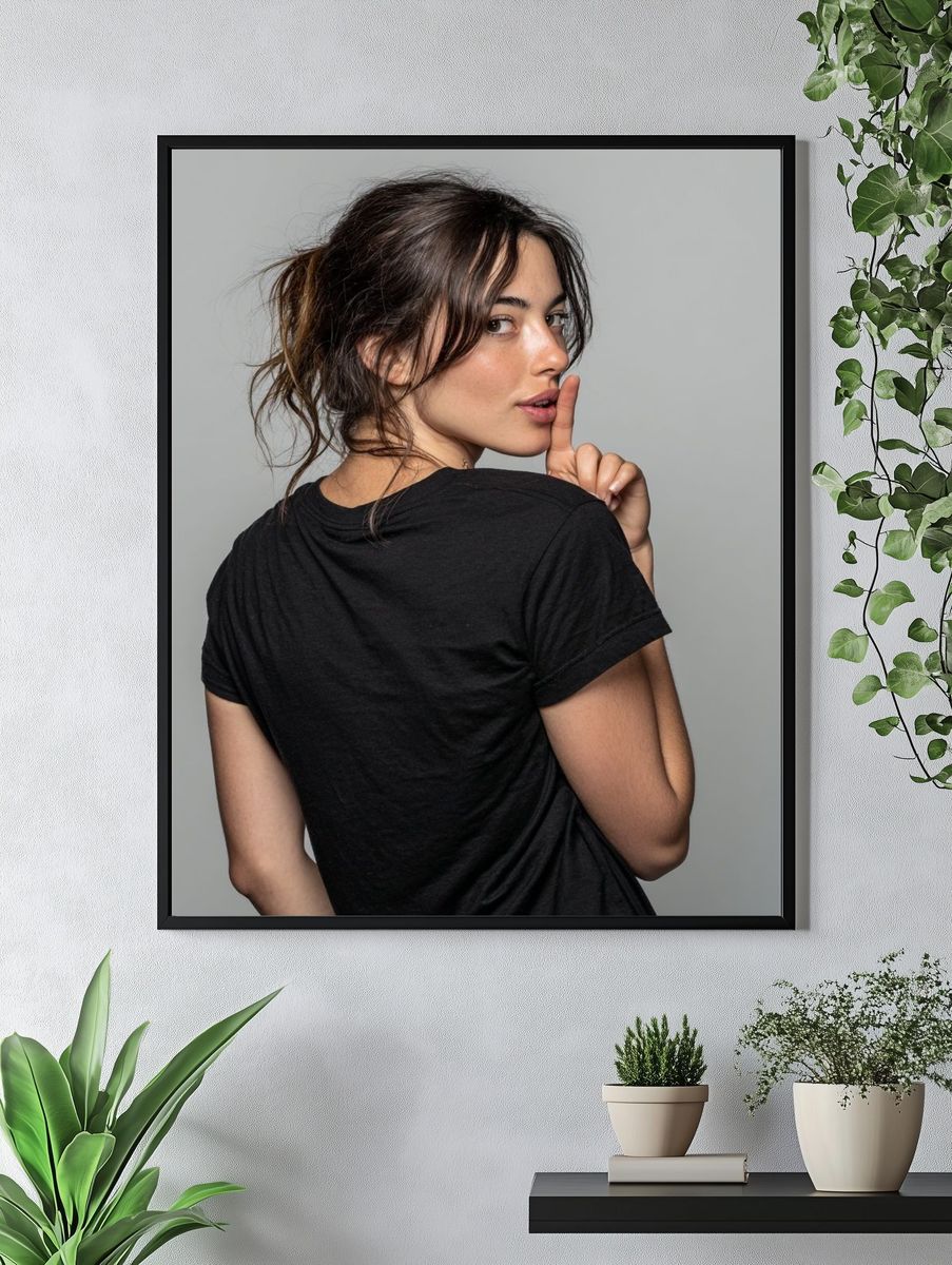 Mysterious Woman — Photography Print. — room view 4