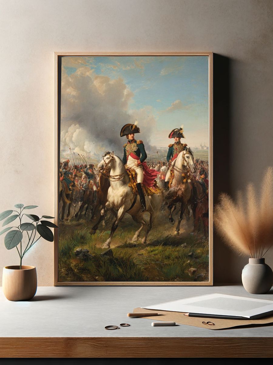 Napoleonic Cavalry Charge — Fine Art Print. — room view 2
