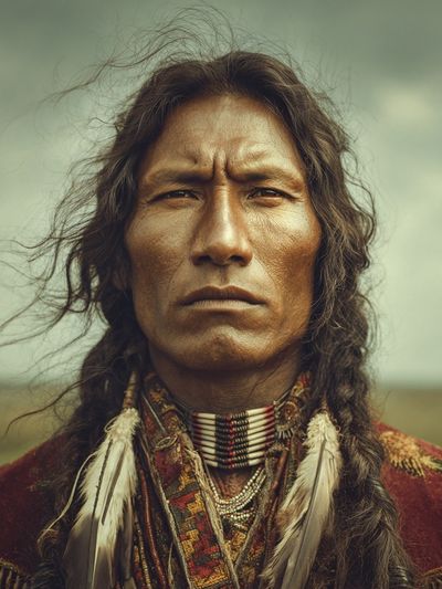 Native American Portrait — Fine Art Print. poster
