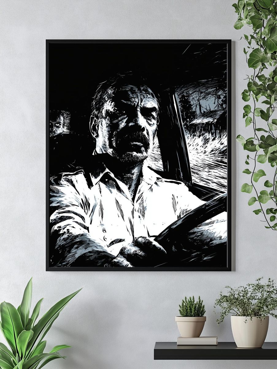 Noir Driver Portrait Print. — room view 4