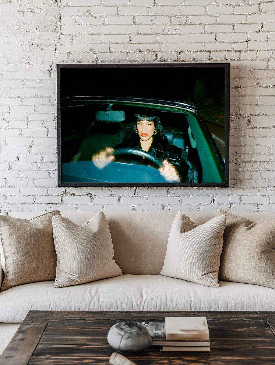 Night Drive Portrait Poster. — room view 1
