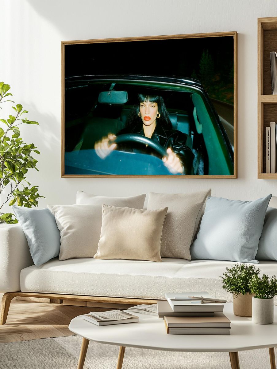 Night Drive Portrait Poster. — room view 2