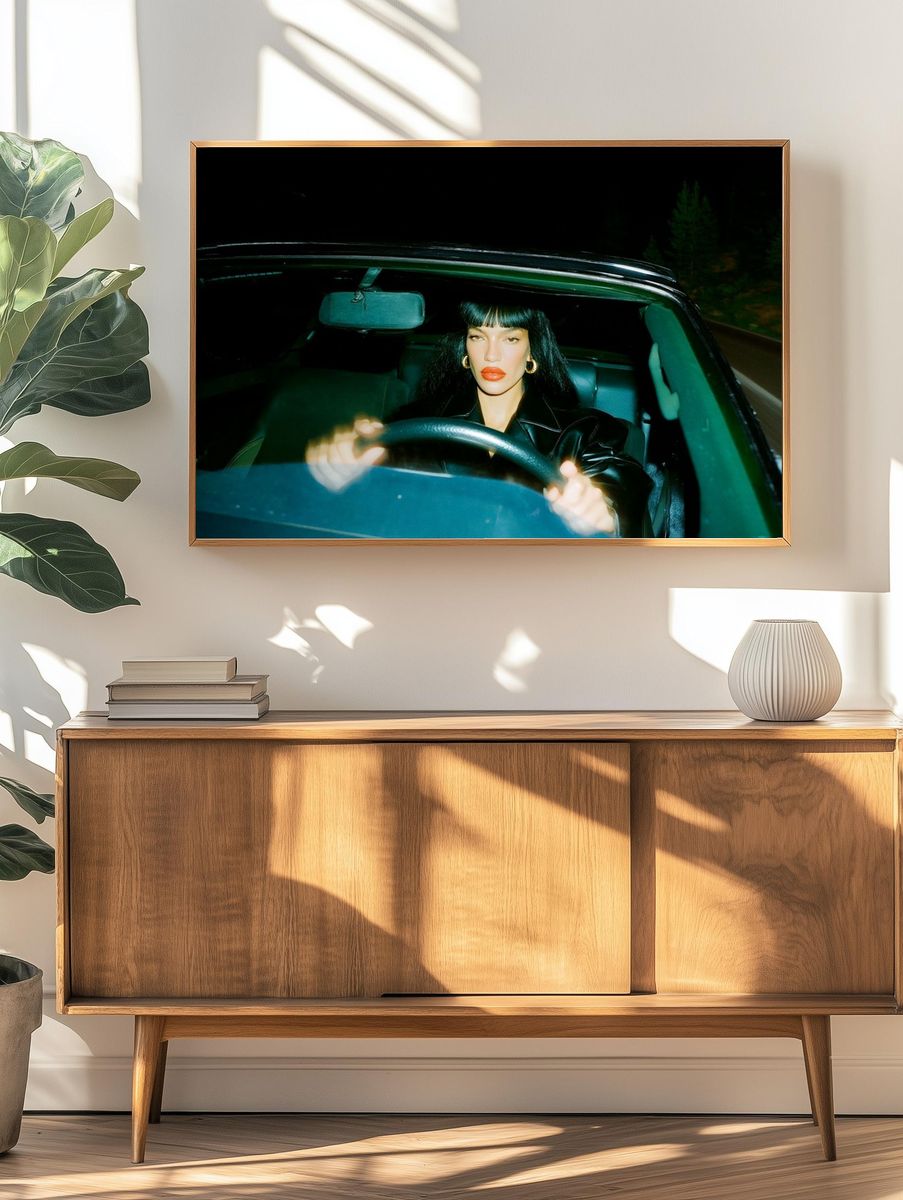 Night Drive Portrait Poster. — room view 3
