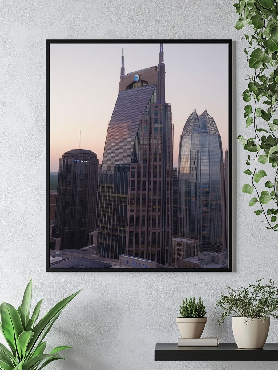 Nashville Skyline — Photography Print. — room view 4