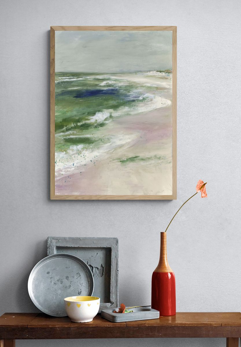 Ocean Waves — Fine Art Print. — room view 3