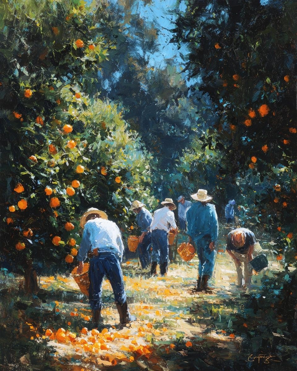 Orange Harvest — Fine Art Print. poster detail