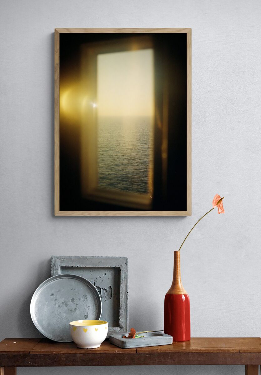 Ocean Through Window — Photography Print. — room view 3