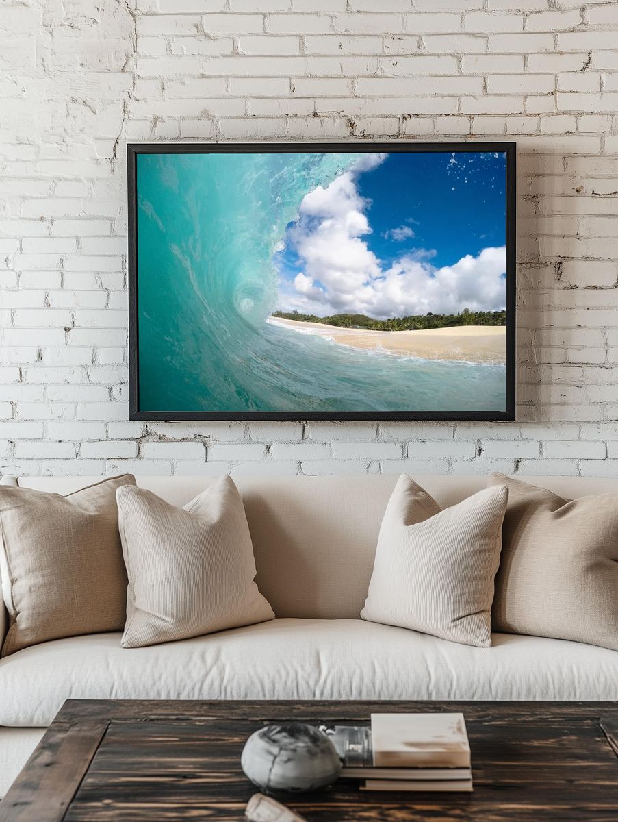 Ocean Wave — Photography Print. — room view 1