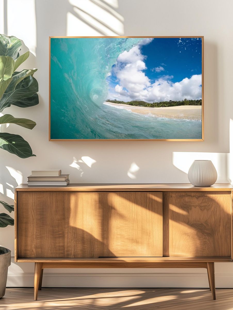 Ocean Wave — Photography Print. — room view 3