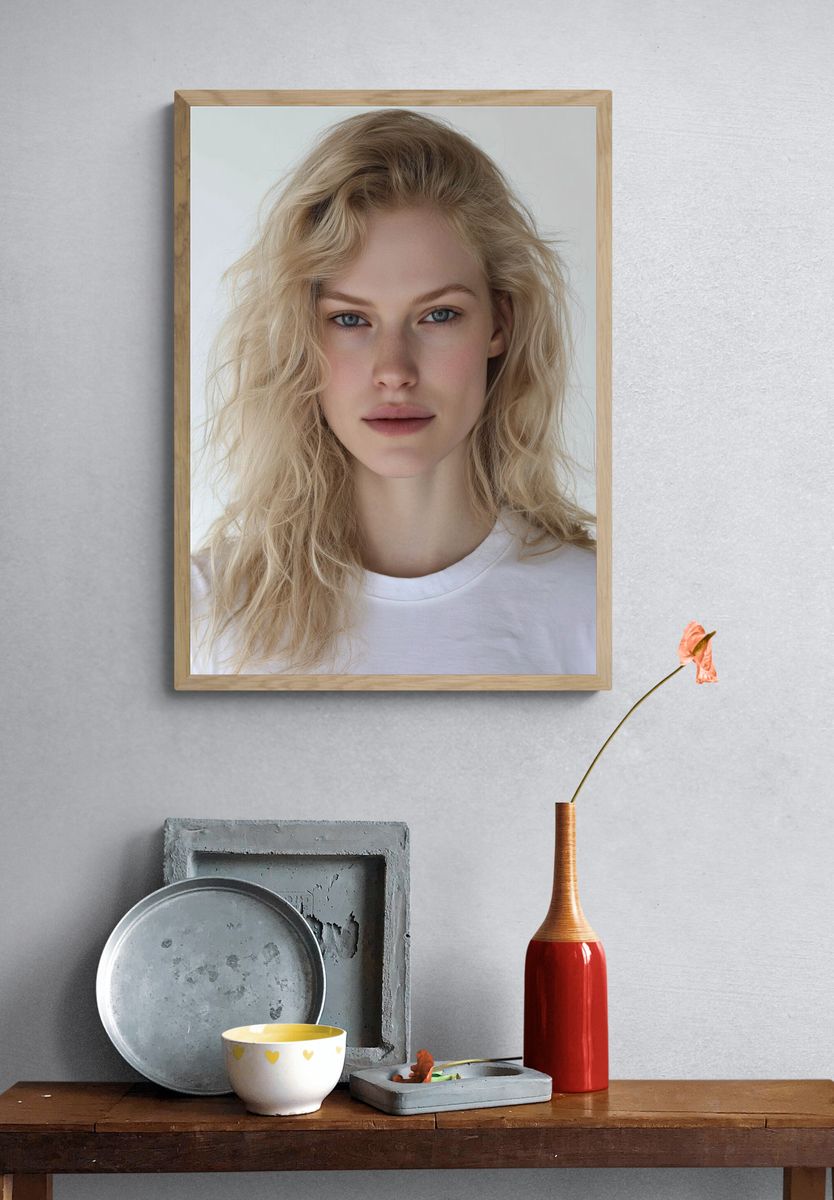 Natural Beauty Portrait Poster. — room view 3