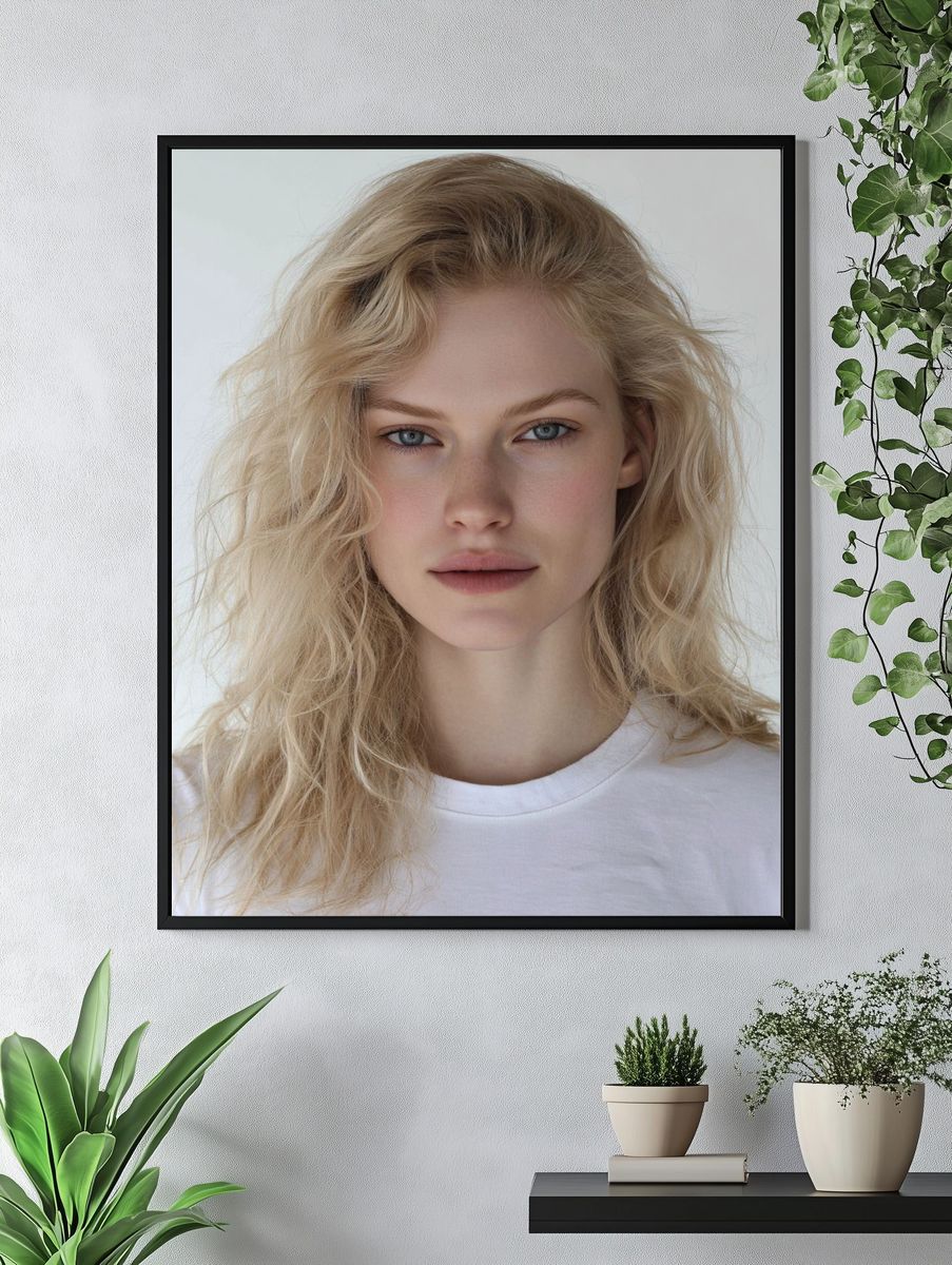Natural Beauty Portrait Poster. — room view 4