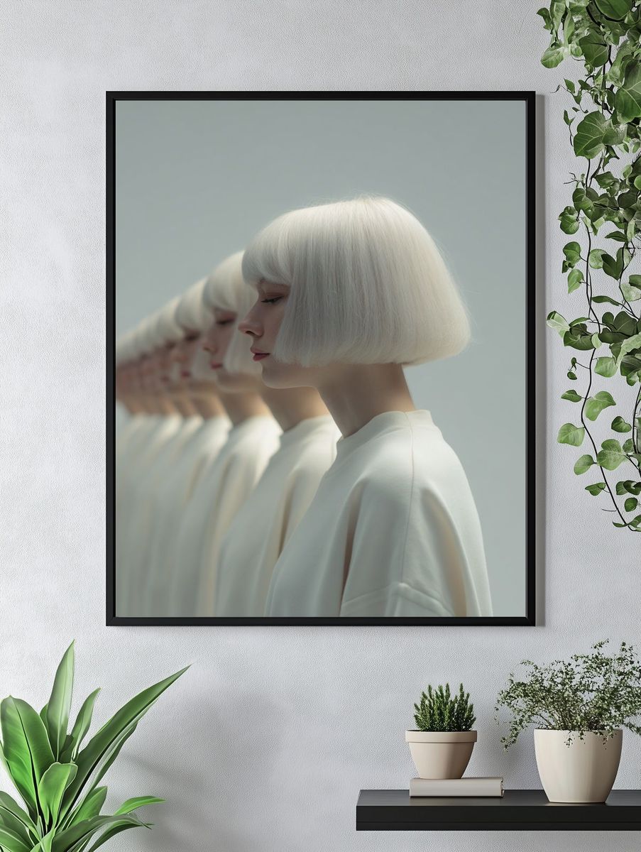 Platinum Bob Portrait Print. — room view 4