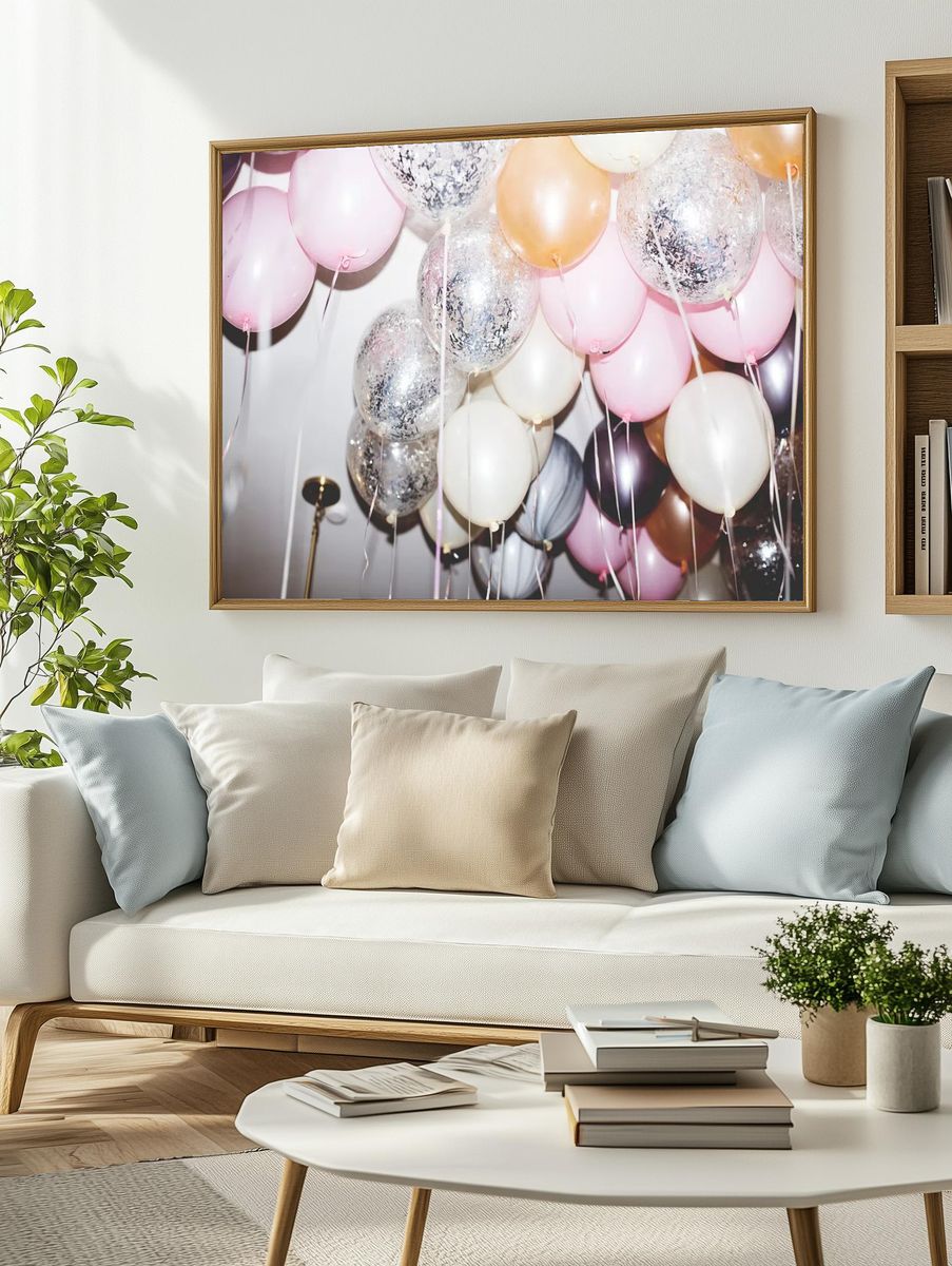 Colorful balloons in a party. — room view 2