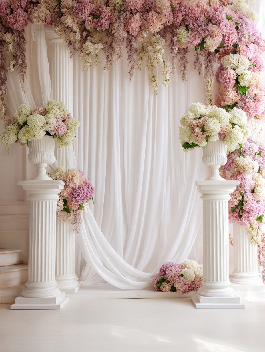 Pastel Floral Archway Photography Poster. poster — photography art