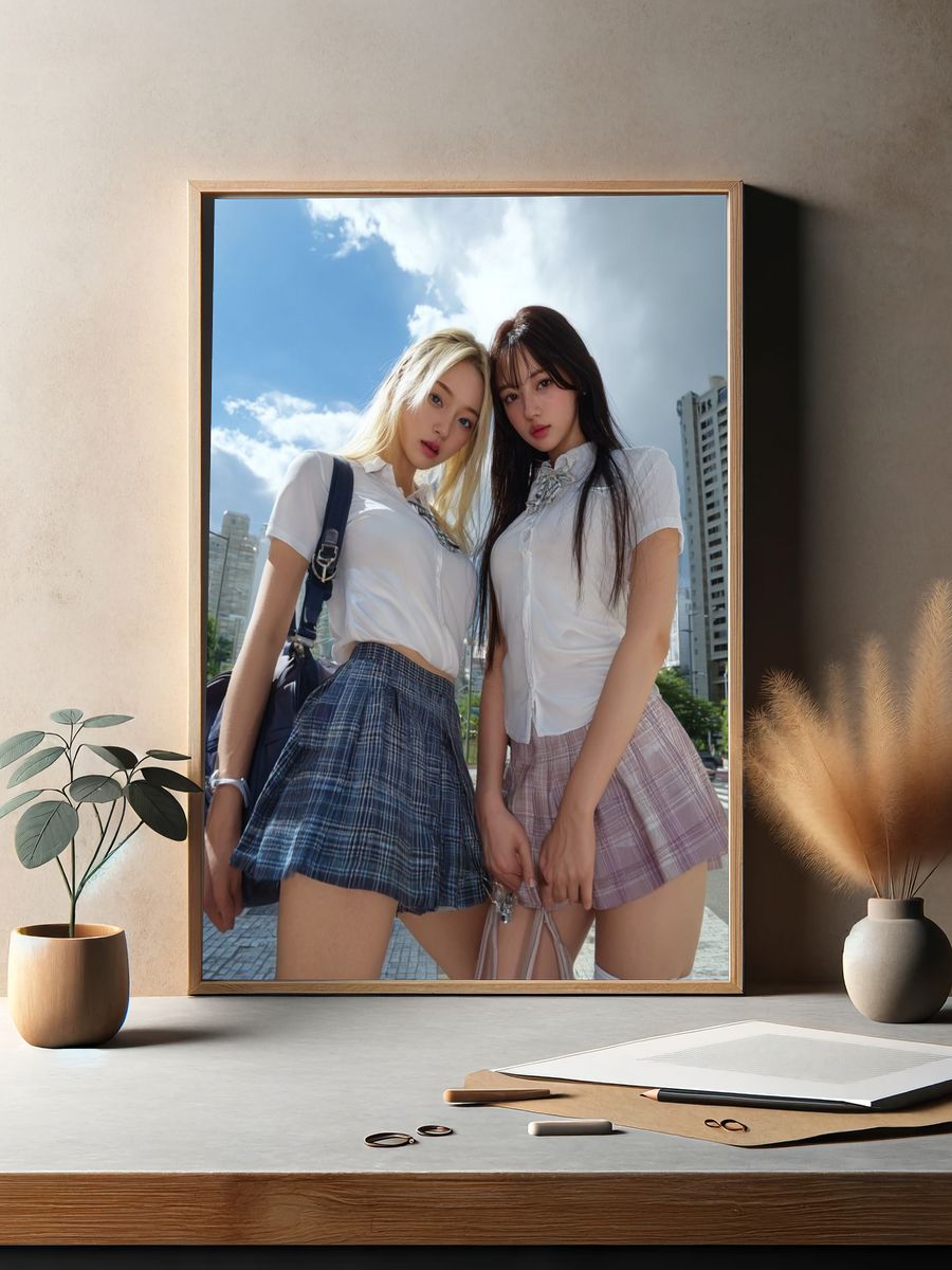 Urban Fashion Duo — Photography Print. — room view 2