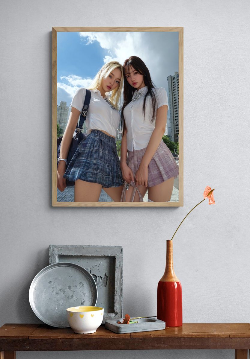 Urban Fashion Duo — Photography Print. — room view 3