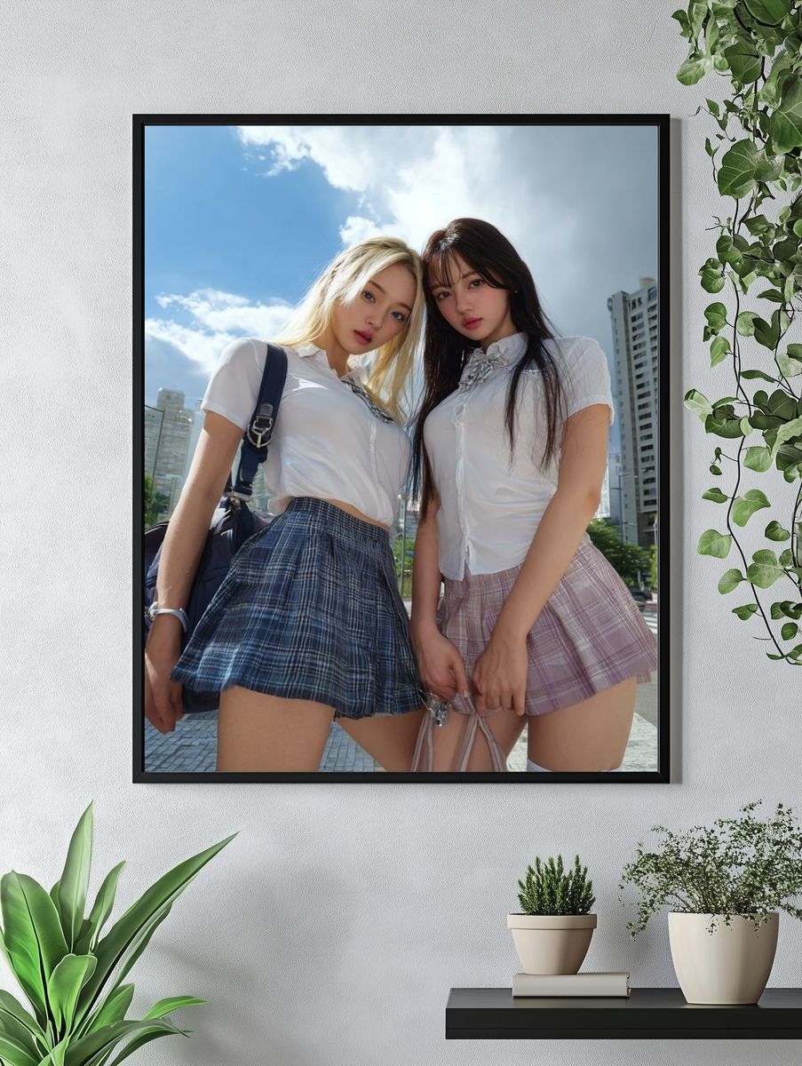Urban Fashion Duo — Photography Print. — room view 4