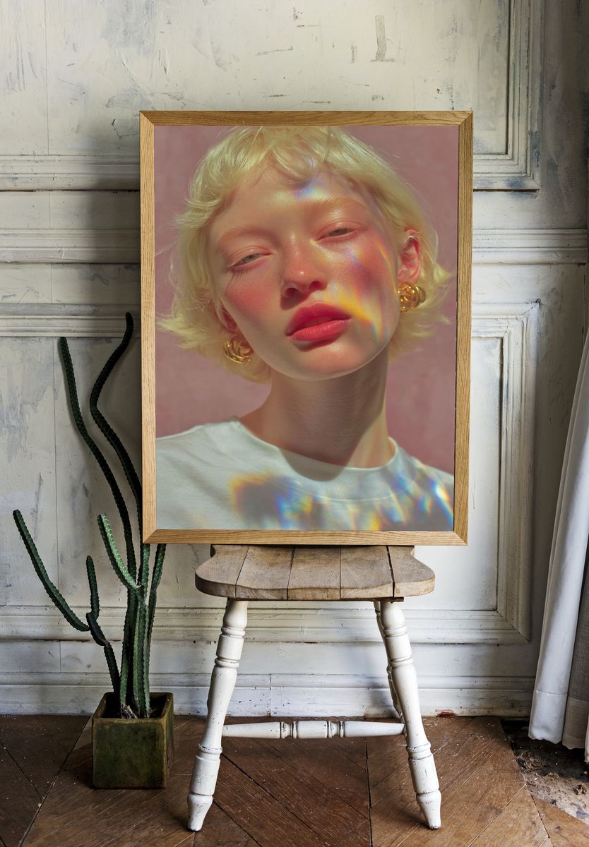 Prismatic Portrait Photography Poster. — room view 1