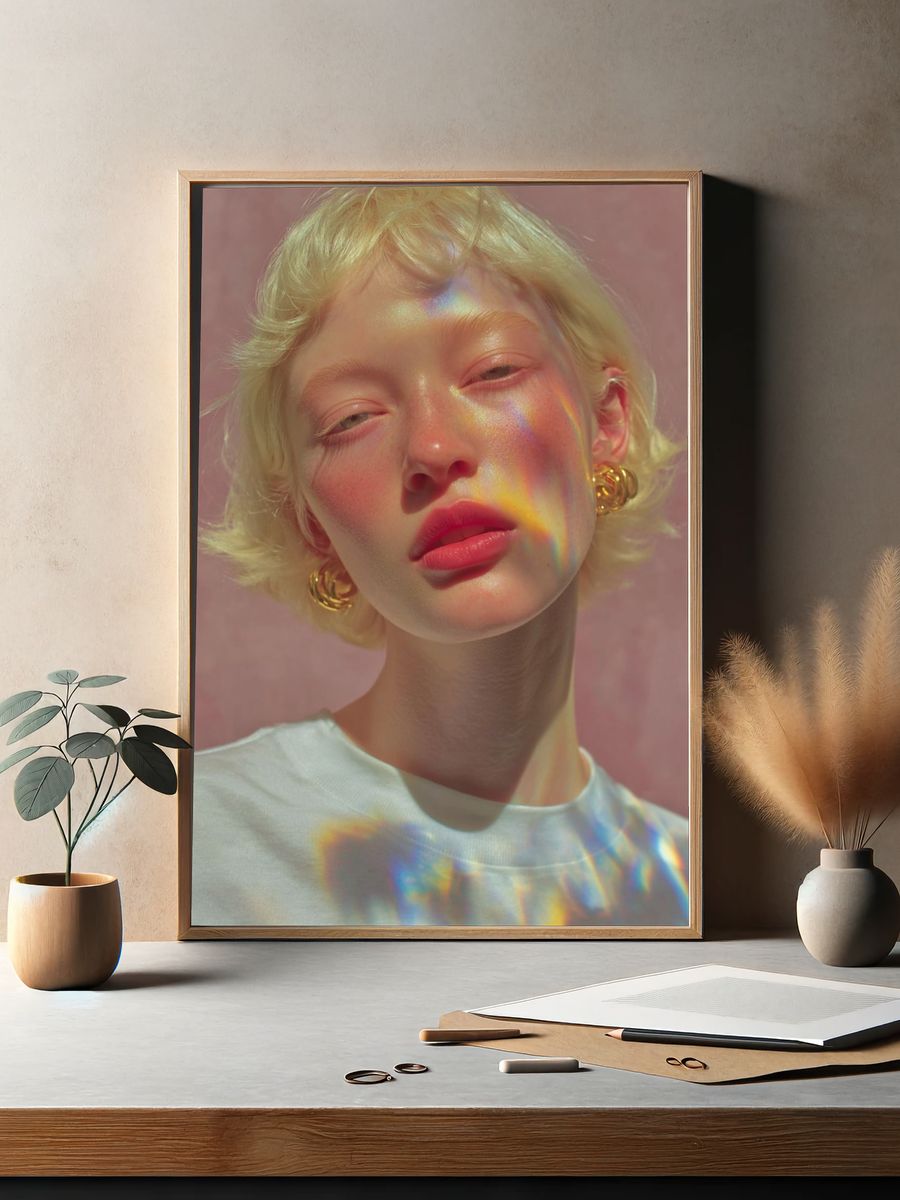 Prismatic Portrait Photography Poster. — room view 2