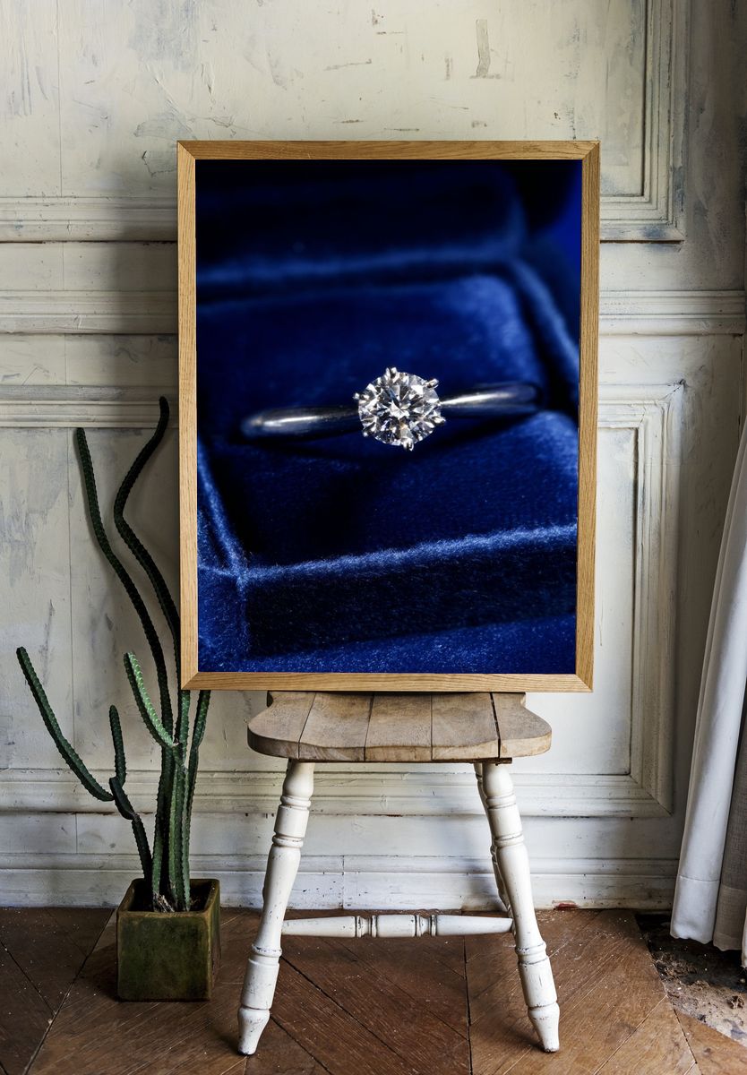 Diamond Ring Photography Poster. — room view 1