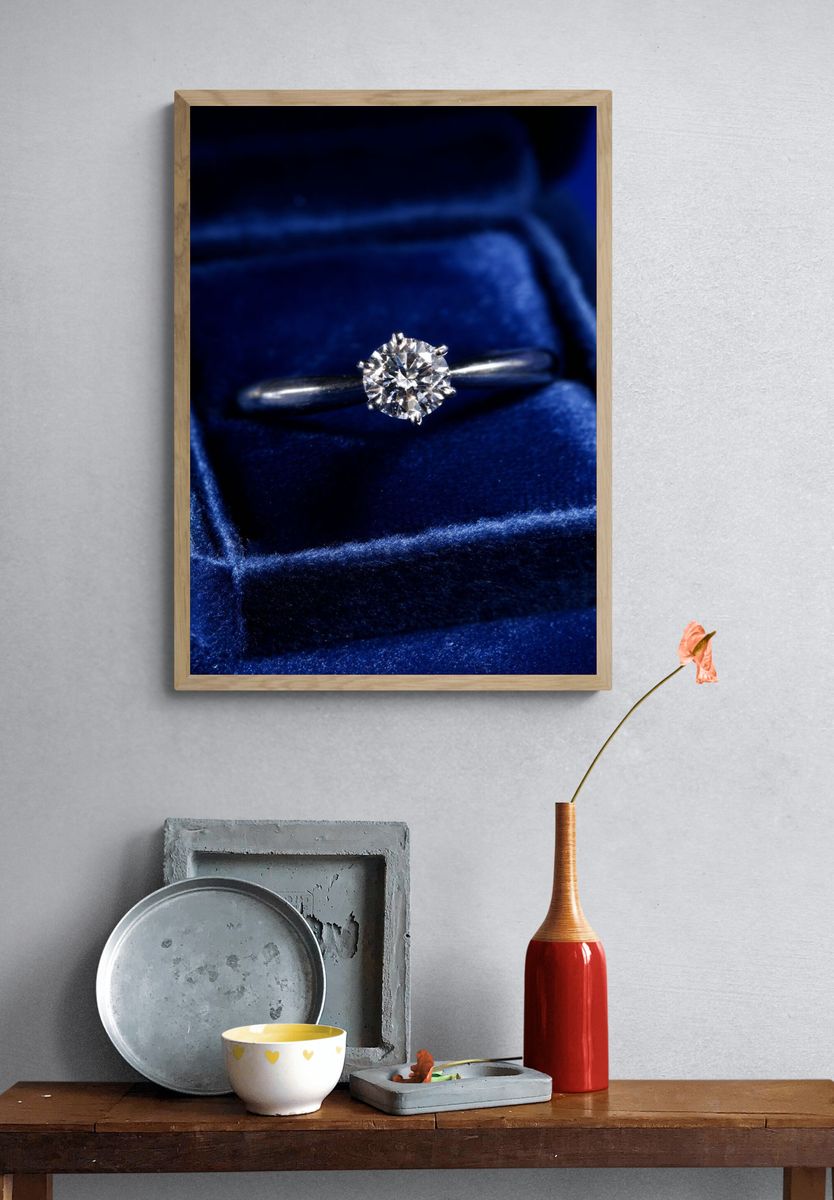 Diamond Ring Photography Poster. — room view 3
