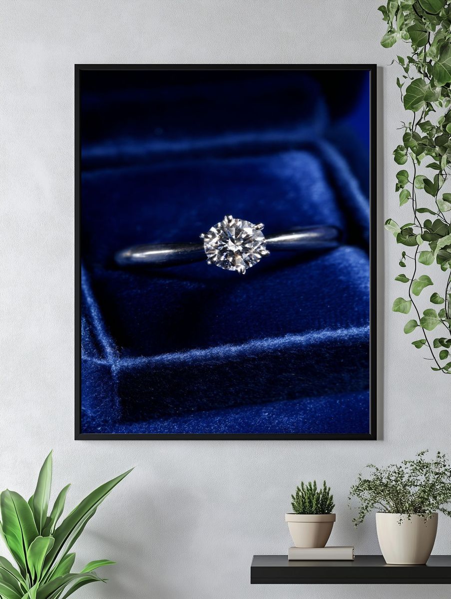 Diamond Ring Photography Poster. — room view 4