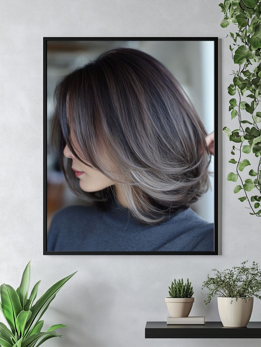 Sleek Bob Hairstyle Photography Poster. — room view 4