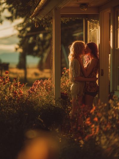 Golden Hour Kiss Photography Poster. poster print