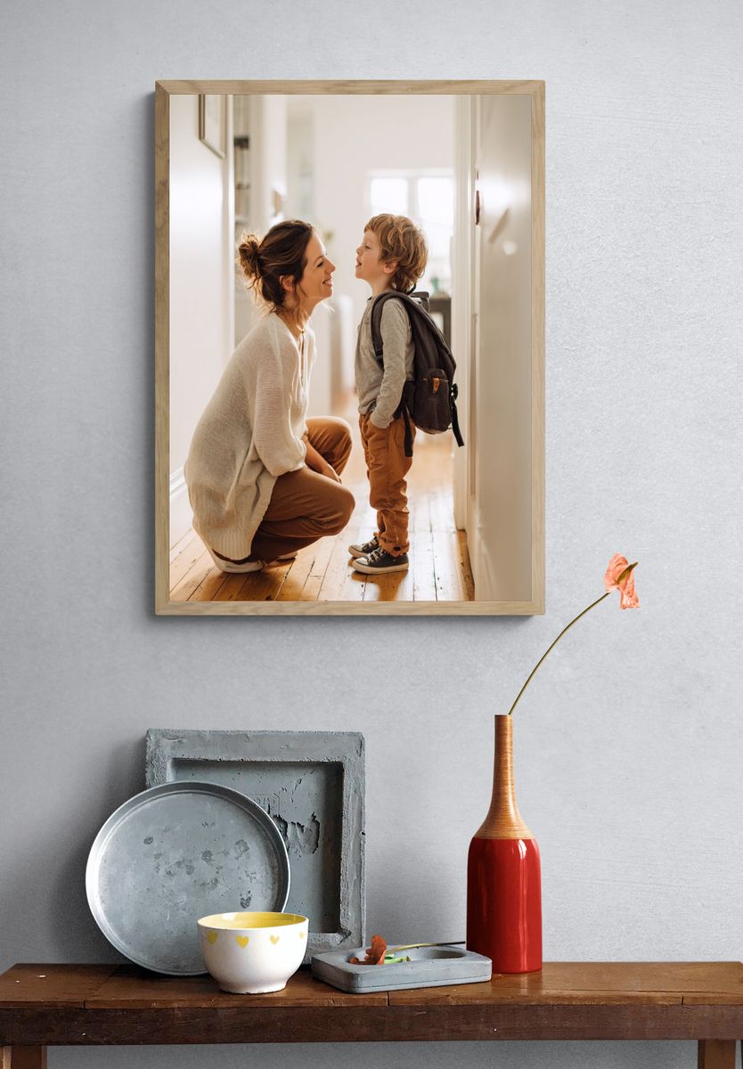 Tender Mother and Child Photography Poster. — room view 3