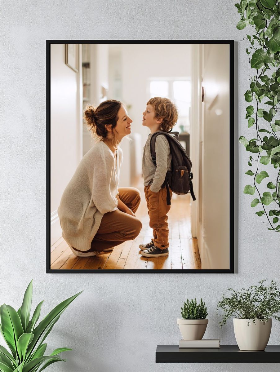 Tender Mother and Child Photography Poster. — room view 4