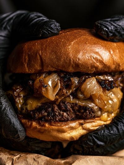 Gourmet Burger Photography Poster. poster print